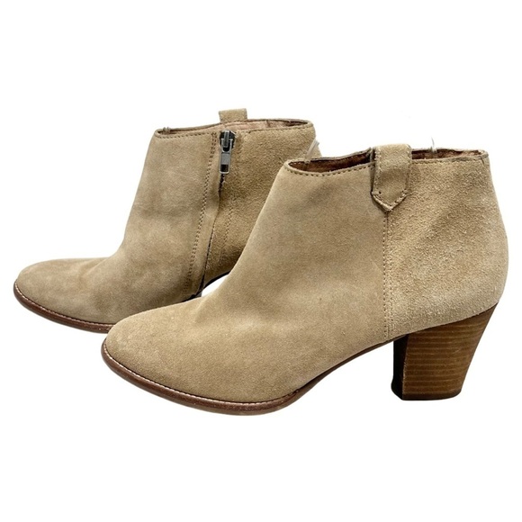 Madewell Billie Tan Suede Leather Ankle Booties/Boots size 8 - Picture 3 of 7